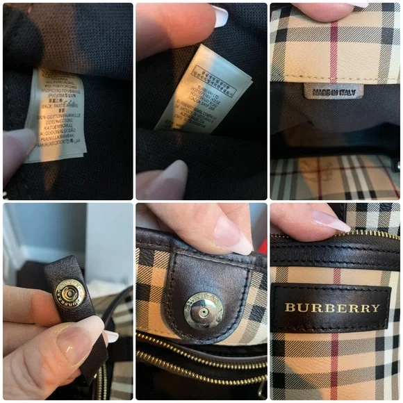 Authentic Burberry shoulder bag with removable zippered pouch. 2 in 1! - Picture 13 of 16